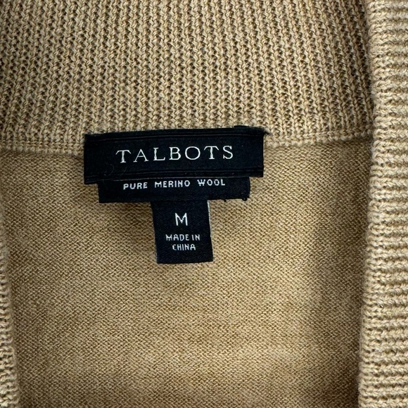 Talbots Tan Open Front Cardigan - Picture 2 of 6